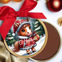 "Символ года 2026" медаль молочный шоколад 70г